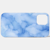 Zachte Blauwe Aquarel Abstract Case-Mate iPhone Case (Achterkant (horizontaal))