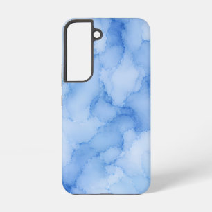 Zachte Blauwe Aquarel Abstract Samsung Galaxy Hoesje