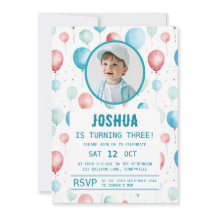 Zachte Blauwe Ballonnen Kinderverjaardag