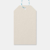 Zachte Blauwe Beige Baby Shower Bedankt Cadeaulabel (Achterkant)