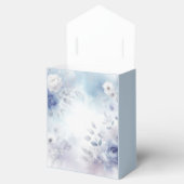 Zachte Blauwe Bloesems en Lavendel Mist Wedding Bedankdoosjes (Geopend)