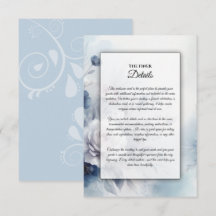 Zachte Blauwe Bloesems en Lavendel Mist Wedding