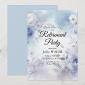 Zachte blauwe bloesems en lavendelnevel kaart (Voorkant / Achterkant)