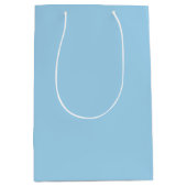 Zachte blauwe geschenkzak medium cadeauzakje (Voorkant)