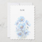 Zachte Blauwe Himalaya Klaproos Bloementuin Bruilo Kaart (Achterkant)