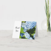 Zachte Blauwe Hortensia Dank Je Bedankkaart (Voorkant)