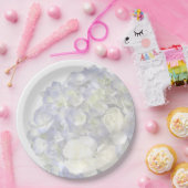 Zachte blauwe hortensia papieren bordje (Feest)