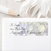 Zachte blauwe hortensia personaliseerbaar etiket (Insitu)