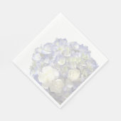Zachte blauwe hortensia servet (Hoek)