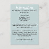 Zachte Blauwe Huwelijksbijlage Kaart (Voorkant)