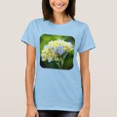 Zachte blauwe hydrangeenventilator Natuur T-shirt (Voorkant)