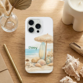 Zachte Blauwe Kust Sereniteit Minimaal Elegante Ku iPhone 15 Pro Case