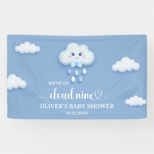 Zachte blauwe lucht wit pluizige wolk negen Baby s Spandoek