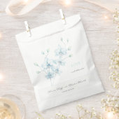 Zachte Blauwe Orchidee Bruiloft Bedankzakje (Geknipt)