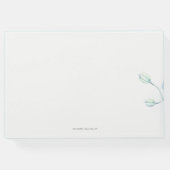 Zachte Blauwe Orchidee Bruiloft Gastenboek (Achterkant)