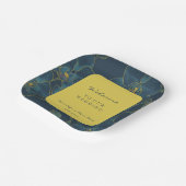 Zachte Blauwe Orchidee Bruiloft Welkom Papieren Bordje (Gebogen)