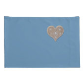 Zachte blauwe standaard Kussensloop, ingesteld op Kussensloop (Achterkant-Rechts)