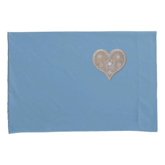 Zachte blauwe standaard Kussensloop, ingesteld op Kussensloop (Voorkant-Rechts)