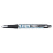 Zachte blauwe Waterverf kanotype Patroon Pen (Achterkant)