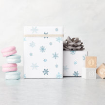 Zachte Blauwe Winter Kerst Watercolor Design