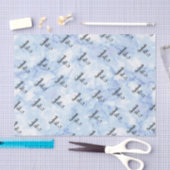 Zachte Blauwe Witte Marmer Tissuepapier (Craft)