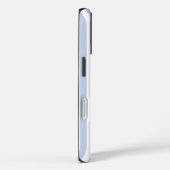 Zachte Blauwe Witte Verticale Streeppatroon Kunst Case-Mate iPhone Case (Achterkant / Rechts)