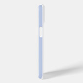 Zachte Blauwe Witte Verticale Streeppatroon Kunst Case-Mate iPhone Case (Achterkant / Rechts)