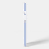 Zachte Blauwe Witte Verticale Streeppatroon Kunst Case-Mate iPhone Case (Achterkant / Links)