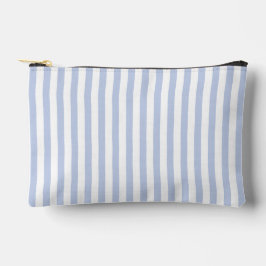 Zachte Blauwe Witte Verticale Streeppatroon Kunst Etui