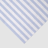 Zachte Blauwe Witte Verticale Streeppatroon Kunst Tissuepapier (Detail)