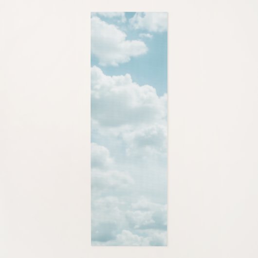 Zachte blauwe wolken #2 #wolken #muur #kunst yogamat (Voorkant)