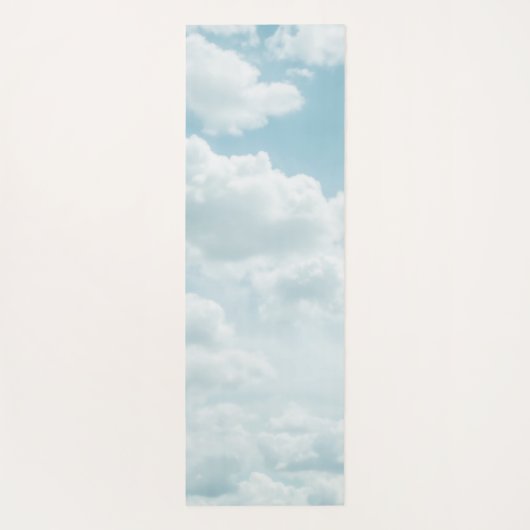Zachte blauwe wolken #2 #wolken #muur #kunst yogamat (Achterkant)