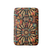 Zachte Blauwgroen "Aztec Dream" Badkamerbadmat Badmat (Voorkant Verticaal)