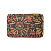 Zachte Blauwgroen "Aztec Dream" Badkamerbadmat Badmat (Voorkant)