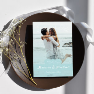 Zachte Blauwgroen banner foto slaat de datum-aanko Kaart