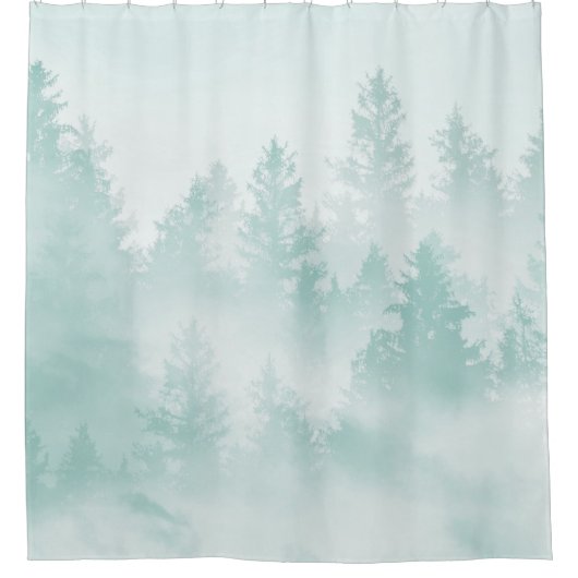 Zachte Blauwgroen groene bosdroom #1 #decor #art Douchegordijn (Voorkant)