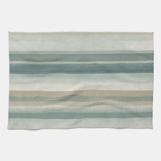 Zachte blauwgroene lichtgroene turquoise beige ver theedoek