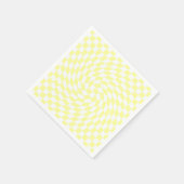 Zachte Bleke gele cheques, gevarieerd patroon Servet (Hoek)