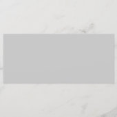 Zachte Bleke Grijze Geometrische Menu (Voorkant)