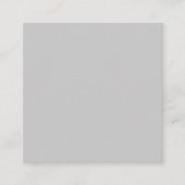 Zachte Bleke Grijze Geometrische Vierkante Visitekaartje (Voorkant)