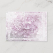 Zachte Bleke Pink Hydrangea Wedding Charity Kaart (Achterkant)