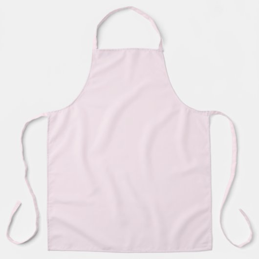 Zachte Bleke Witte Pastel Roze Massieve Kleur Schort (Voorkant)