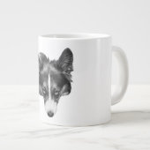 zachte blik corgi kalm grote koffiekop (Voorkant rechts)