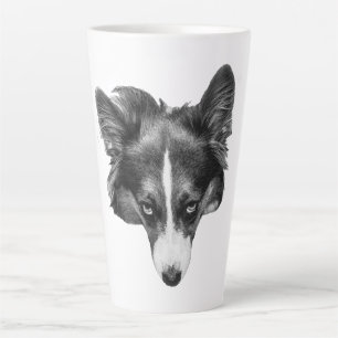 zachte blik corgi kalm latte mok