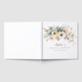 Zachte Bloei Elegante Bruidsdouche Gastenboek (Volledig)