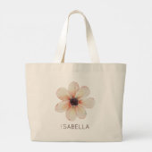 Zachte Bloei Grote Tote Bag (Achterkant)