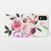 Zachte bloei-Waterverf  bloemen Case-Mate iPhone Case (Achterkant (horizontaal))