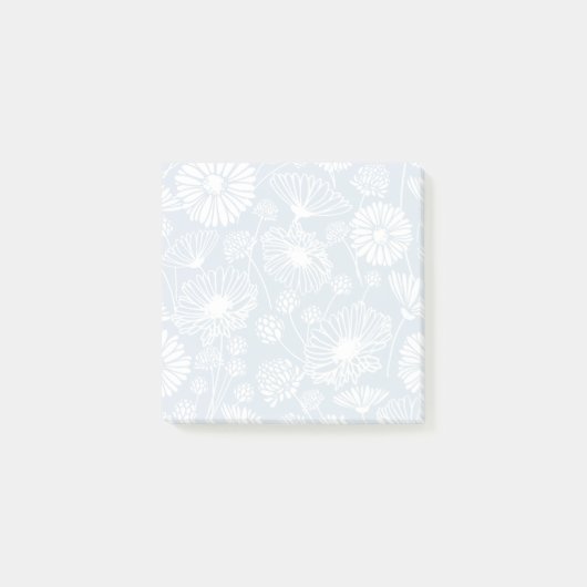 Zachte bloei (wit | Blauw) Post-it® Notes (Voorkant)