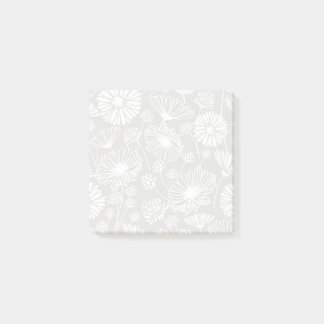 Zachte bloei (wit | Gray) Post-it® Notes