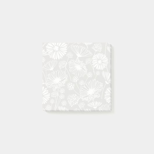 Zachte bloei (wit | Gray) Post-it® Notes (Voorkant)